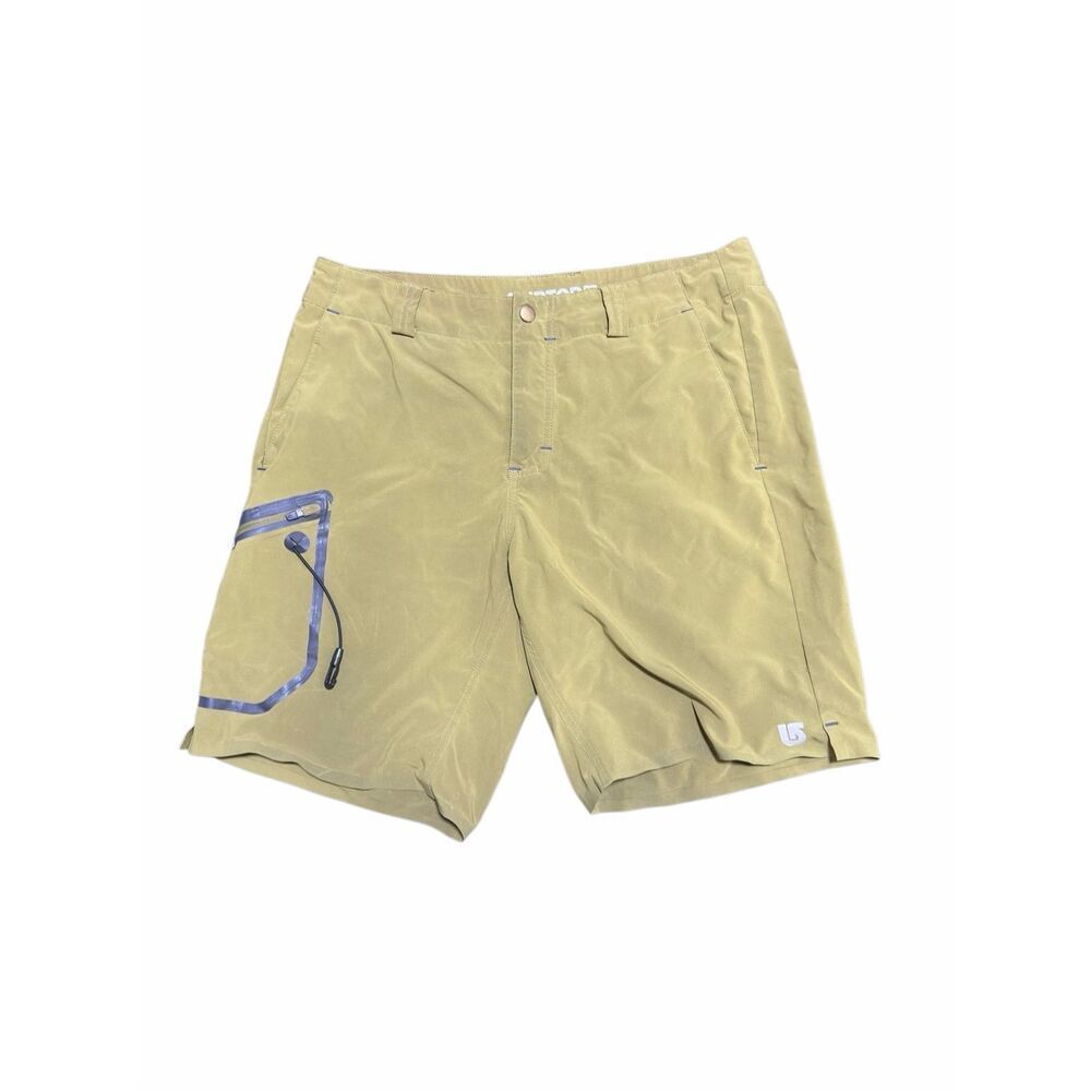 Burton Tech Vinh Shorts Men 32 Green Performance Hiking Board Stretch Flaw 9” In